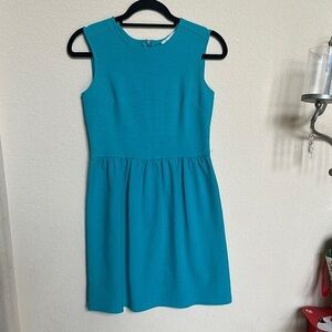 LOFT Blue Sleeveless A-line Mini Dress